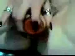 An elderly, large, attractive woman My beautiful wife uses a huge fake penis to bang her loose, fat cunt.